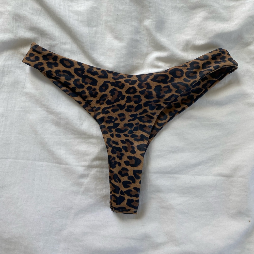 Custom Cheetah print bikini bottoms size xs